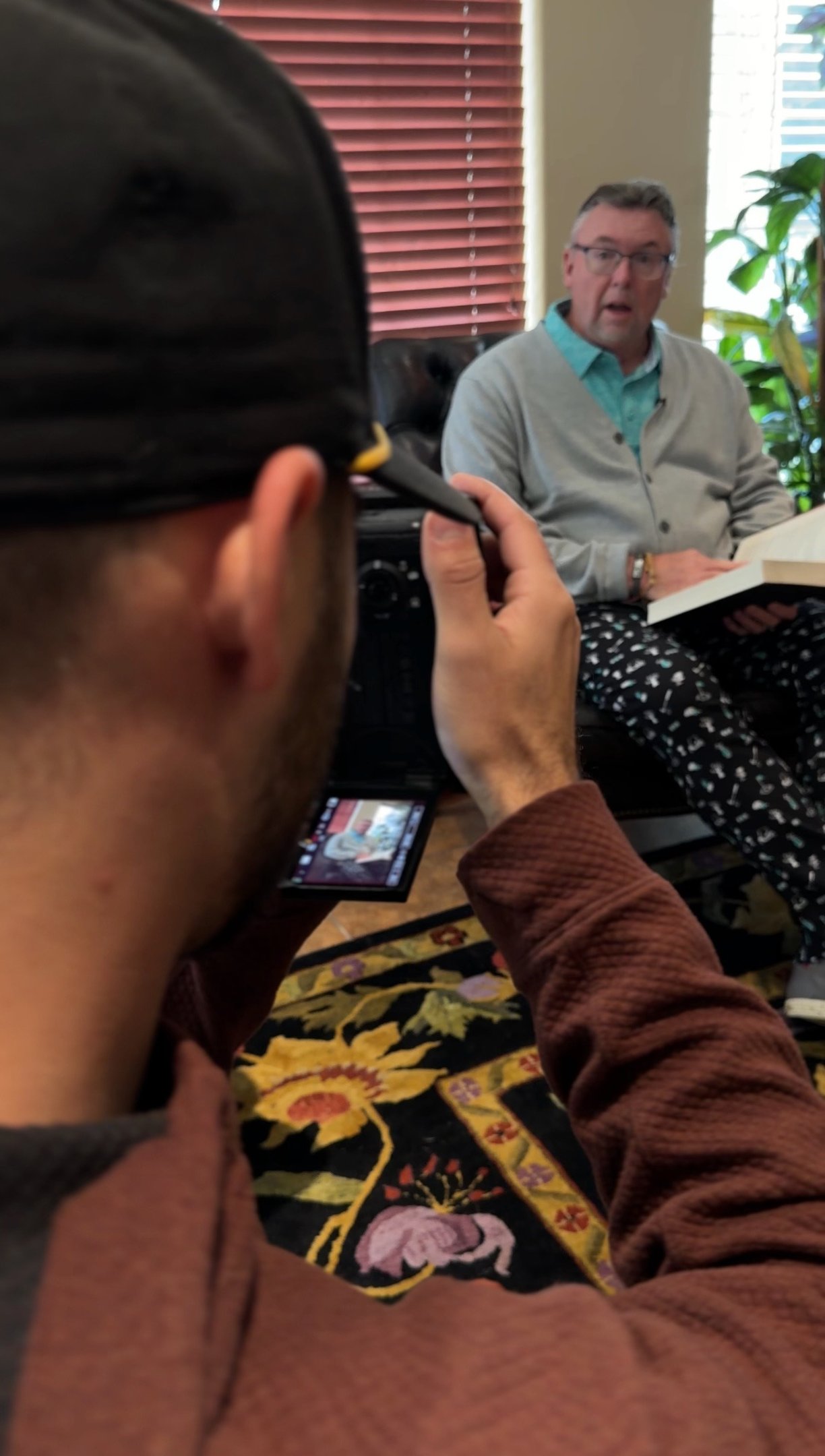Behind the scenes: the Boldn team filming a local business interview